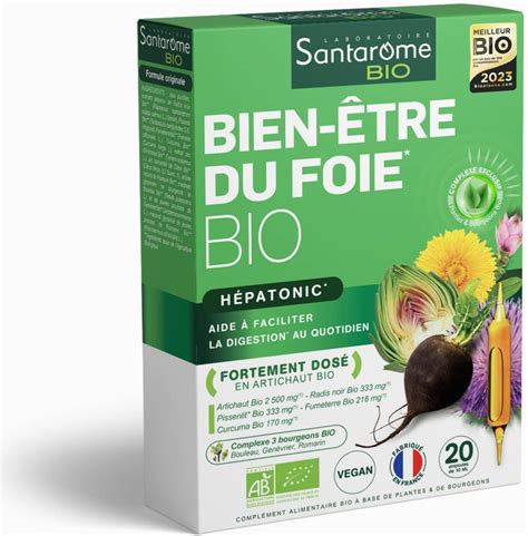 Santarome Bio Bien Être du Foie Bio Complément Alimentaire Foie