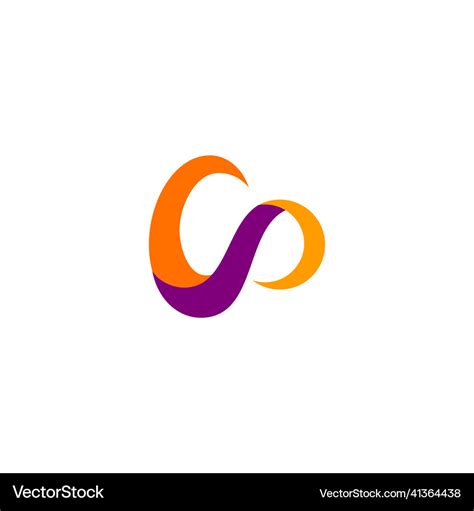 Abstract Ribbon Curve Logo Royalty Free Vector Image