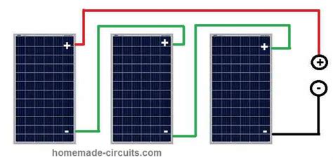 How To Connect Solar Panels In Series And Parallel Homemade Circuit