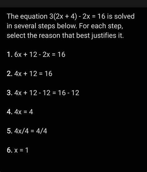 [solved] The Equation 3 2x 4 2x 16 Is Solved In Several Steps