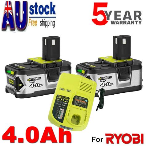 2 Pack 18V 9 0Ah Lithium Battery For Ryobi P108 ONE Plus P104 P105