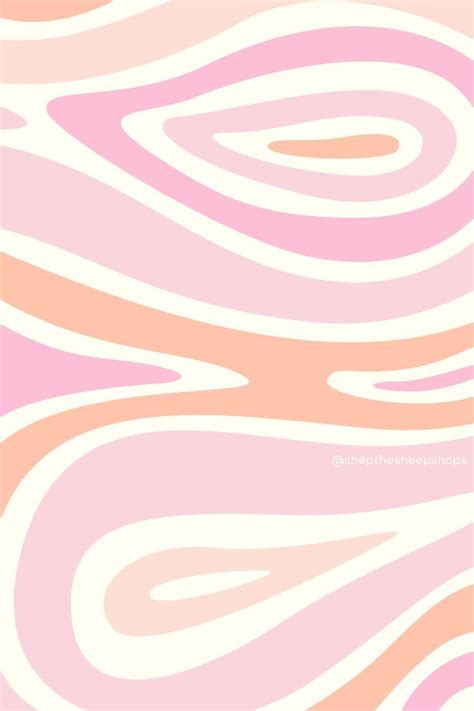 Abstract organic shapes minimal pastel pattern background | Pink ...