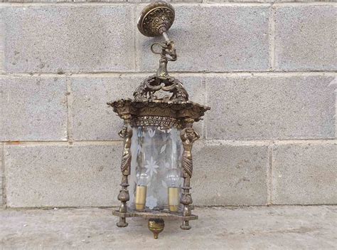 Farol de bronce antiguo estilo Luis XVI ALTANTES Lámpara de techo