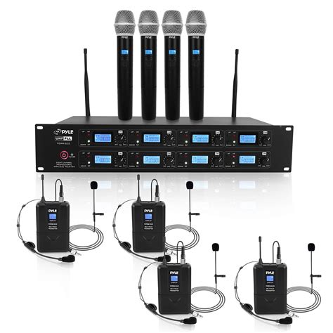 Pyle Professional Channel Uhf Wireless Microphone Receiver System