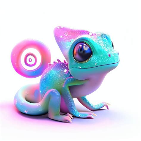 Premium Photo | A colorful gecko with a large eye and a large eye.