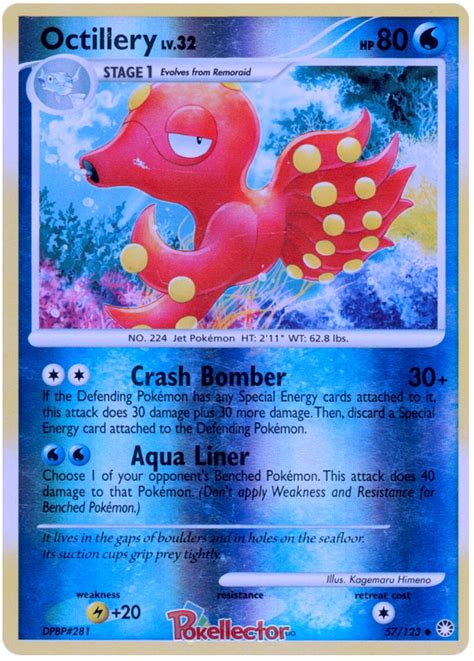 Octillery Mysterious Treasures 57 Pokemon Card