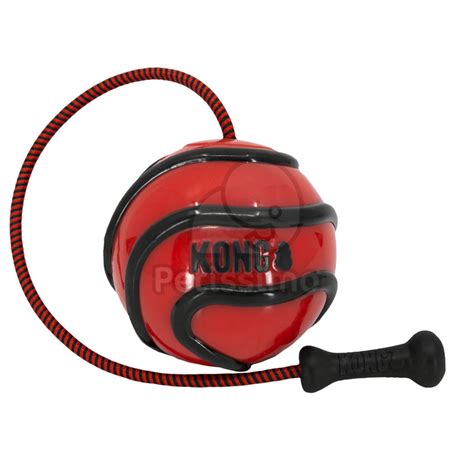 Kong Wavz Bunjiball Cane Giocattoli Pallone Corda Anello