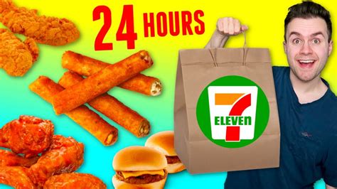 I Only Ate 7 Eleven Food For 24 Hours Challenge Youtube