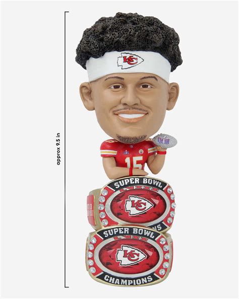 Patrick Mahomes Kansas City Chiefs Super Bowl LVIII Champions Double B FOCO