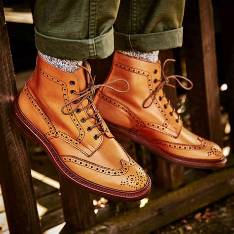 Trickers Stow Acorn Country Brogue Boots