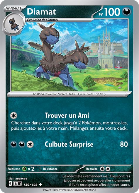 Diamat Écarlate et Violet Évolutions à Paldea 139 Poképédia