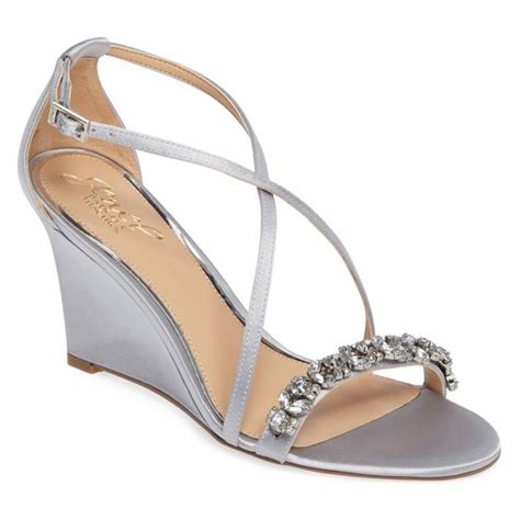 10 Best Bridal Wedges Wedding Shoes Heels Silver Wedge Sandals Strappy Wedges