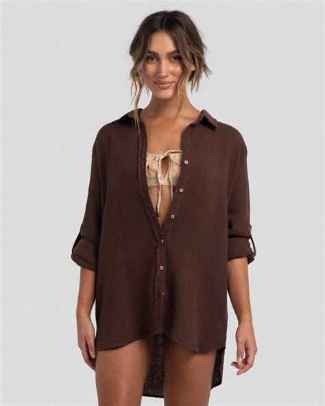 Shop Topanga James Beach Cover In Dark Choc Fast Shipping And Easy Returns City Beach Australia