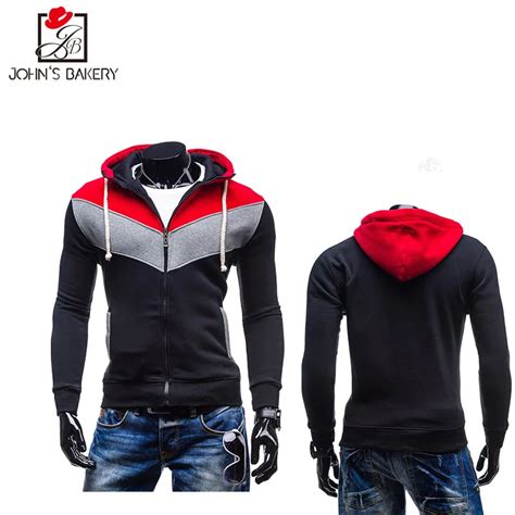 2017 New Fashion Hoodies Brand Men Color Stitching Sweatshirt Male Mens Sportswear Hoody Hip