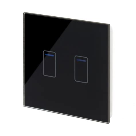 Crystal Touch Dimmer Switch 2g 1w Black Retrotouch Designer Light Switches And Plug Sockets