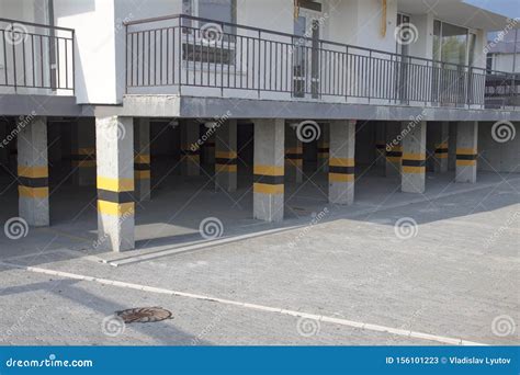 Underground Parking Garage Stock Image Image Of Illuminated 156101223