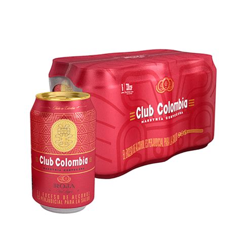 Cerveza Club Colombia Roja Lata Sixpack X 330 Ml Tiendas Metro Colombia