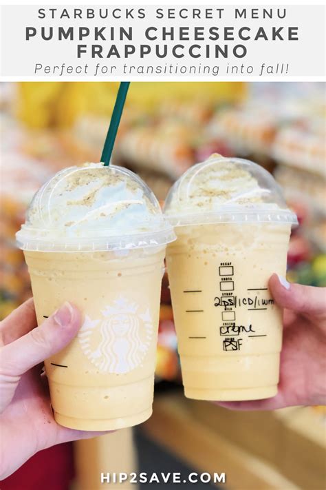 Starbucks Pumpkin Cheesecake Frappuccino Secret Menu Drink