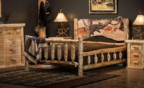 rustic log bedroom furniture including log bed sets rustic dressers