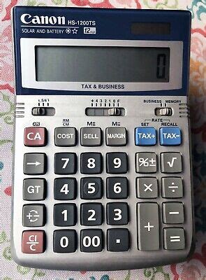 Canon Hs Ts Desktop Calculator Digit Lcd Free Shipping