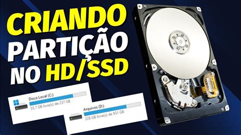 Como Criar Ou Excluir Parti Es No Hd Ou Ssd Sem Programa Windows