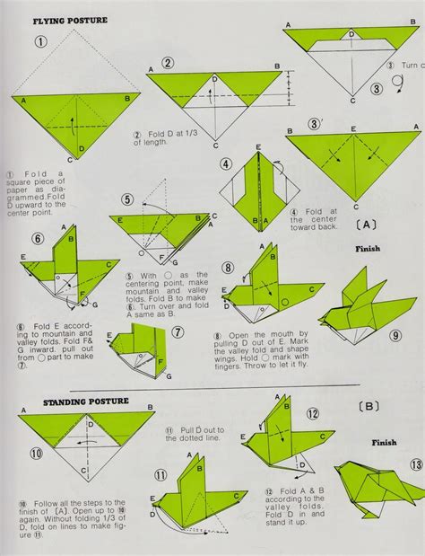 Super Easy Easy Bird Origami Instructions - MAKE AN ORIGAMI