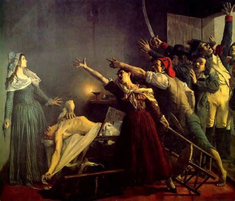 The Assasination Of Marat Painted By Jean Joseph Weerts