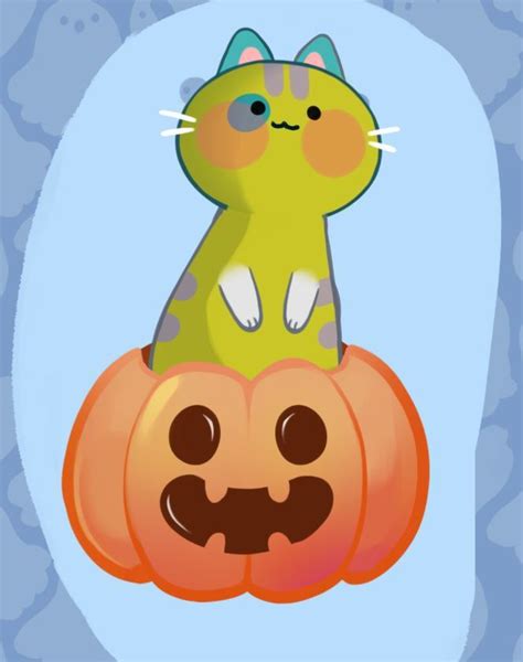 Customizable Vtuber Pumpkin Cat Marinki S Ko Fi Shop Ko Fi