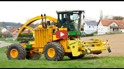 Gras Hakselen Met Een Aparte John Deere Hakselaar In Frankrijk John