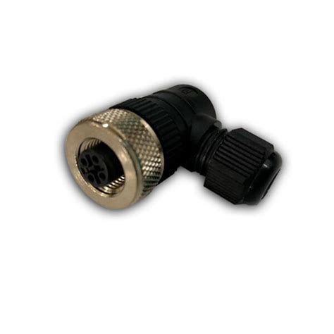 Conector M12 4 Pin A 90° Ip67 Hembra Con050 Distribuidor Oficial