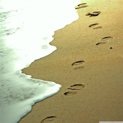 Footprints In The Sand Hd Wallpapers Wallpaper Cave