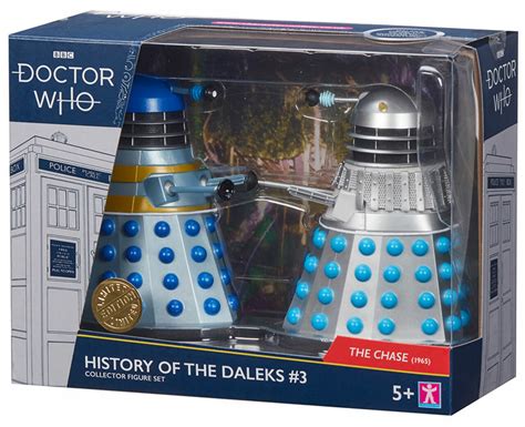 Doctor Who History Of The Daleks 3 Collector Figure Set The Chase