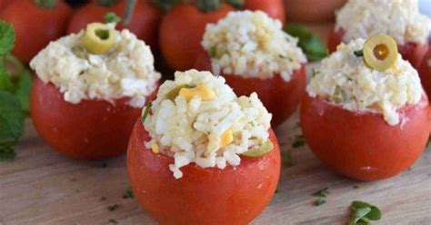 Tomates rellenos de arroz Cocina y recetas fáciles