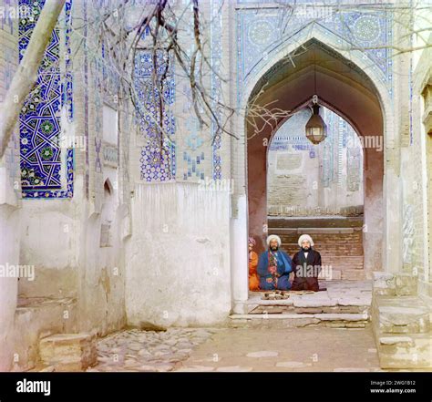 At Entrance To Upper Chartak Canopy Of Shakh I Zindeh Samarkand