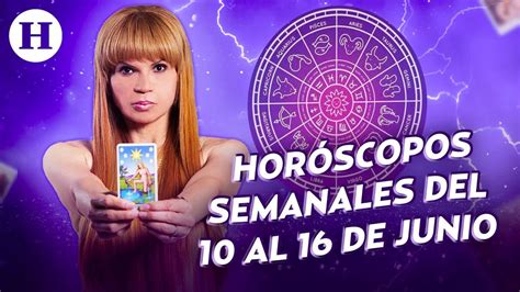 Horóscopos De La Semana Con Mhoni Vidente Del 10 Al 16 De Junio Youtube