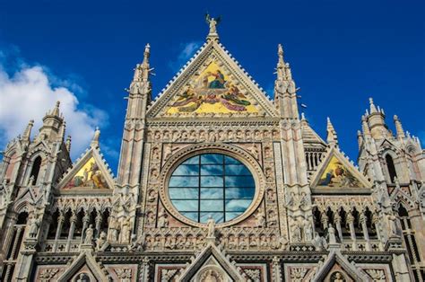 Premium Photo Low Angle View Of Duomo Di Siena Against Sky