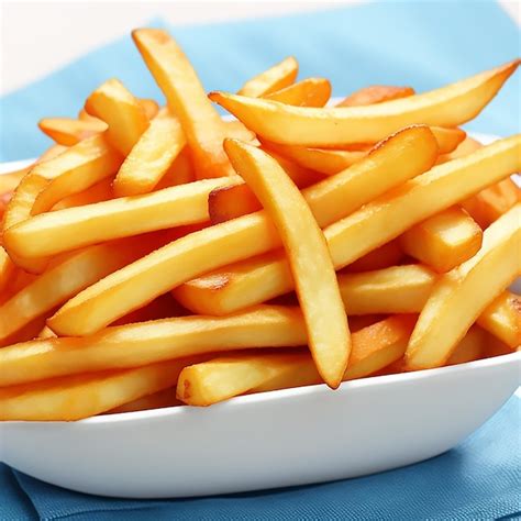 Premium AI Image French Fries In A Bowl French Fries On A Plate