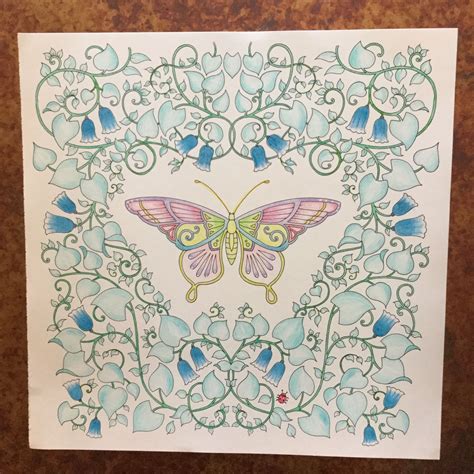 Butterfly From Johanna Basfords Magical Jungle Finished 101316