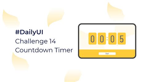 Countdown Timer Ui Ux Design Dailyui Youtube