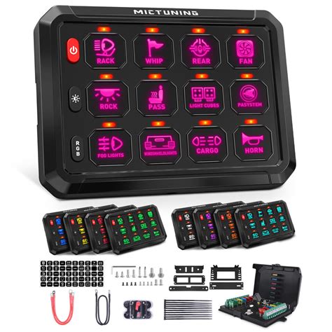 Mictuning Gang Rgb Switch Panel Led Light Bar Electronic Relay