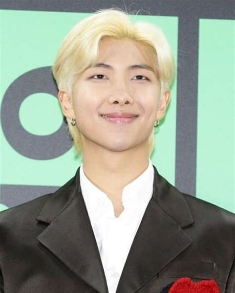 191130 MMA HD Namjoon Mullet Namjoon Blonde Hair Kim Namjoon