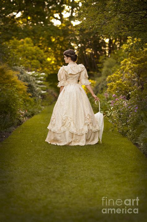 Victorian Woman In A Formal Garden Photograph By Lee Avison Fine Art