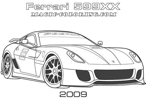 Ferrari Car Coloring Pages Printable Coloring Pages