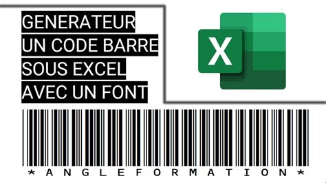 Générateur De Codes Barres Dans Excel Avec Une Police De Caractères