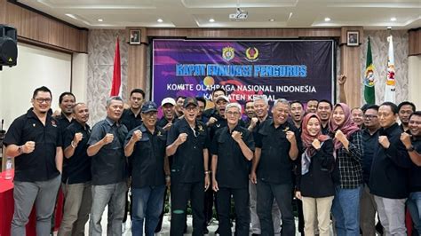 Evaluasi Kinerja 2023 Dan Susun Program Kerja 2024 Koni Kendal Gelar