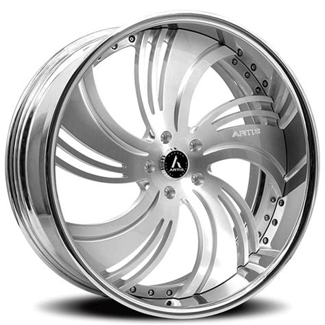 Staggered Artis Forged Wheels Avenue Brushed Rims Atf