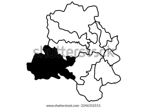 Dwarka Delhi India Map Black Silhouette Stock Illustration 2246310151 ...