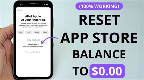 How To Reset App Store Balance To 000 On Iphone Youtube