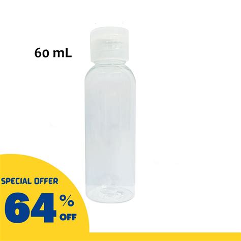 Ospa Pete Flip Coskin Empty Cylinder Bottle Ml Transparent Lazada Ph