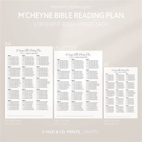 M Cheyne Bible Reading Plan Bible Reading Plan Printable 1 Year Bible